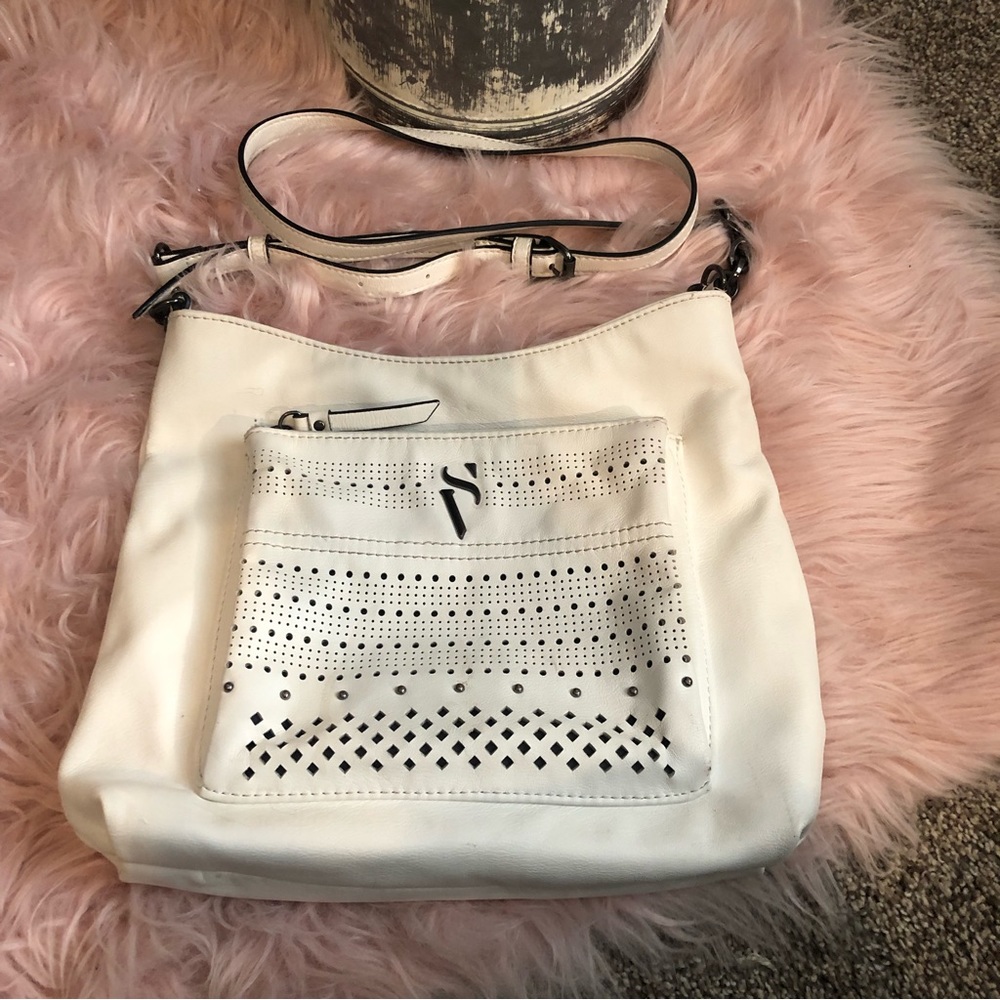 Vera Wang white crossbody
